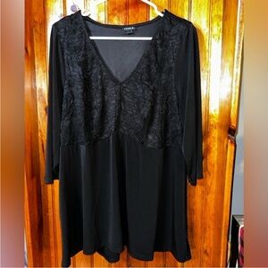 Torrid Black Lace Detail Blouse